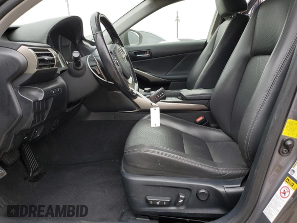 2015 Lexus IS 250 with VIN JTHBF1D28F5074947, listed as a Copart auction lot 59385245 with 120,918 mi miles and Salvage title. Bid and sale history available at DreamBid. Image 7.