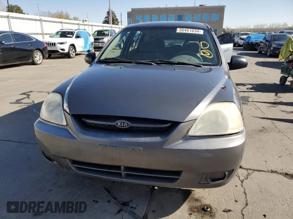 2003 Kia Rio with VIN KNADC165036147905, listed as a Copart auction lot 50461634 with 86,086 mi miles and Salvage Title. Bid and sale history available at carsss.com. Image 5.