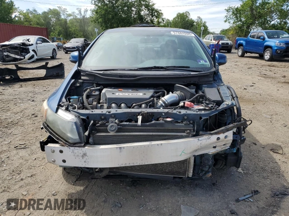 2012 Honda Civic Si with VIN 2HGFG4A55CH704879, listed as a Copart auction lot 57662095 with 116,443 mi miles and Salvage title. Bid and sale history available at DreamBid. Image 5.