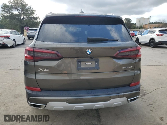 2023 BMW X5 sDrive40i with VIN 5UXCR4C07P9N73360, listed as a Copart auction lot 51128055 with Not provided miles and Salvage title. Bid and sale history available at DreamBid. Image 6.