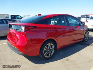 2019 Toyota Prius L Eco with VIN JTDKARFU1K3087249, listed as a IAAI auction lot 41583992 with 55,486 mi miles. Bid and sale history available at carsss.com. Image 4.