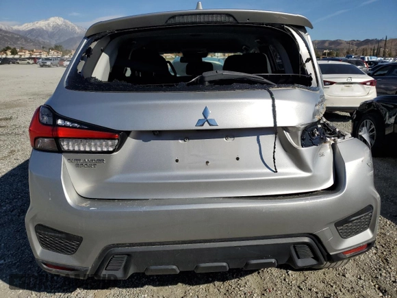 2021 Mitsubishi Outlander Sport SE with VIN JA4APVAU7MU019247, listed as a Copart auction lot 46119095 with 71,638 mi miles and Salvage Title. Bid and sale history available at carsss.com. Image 6.