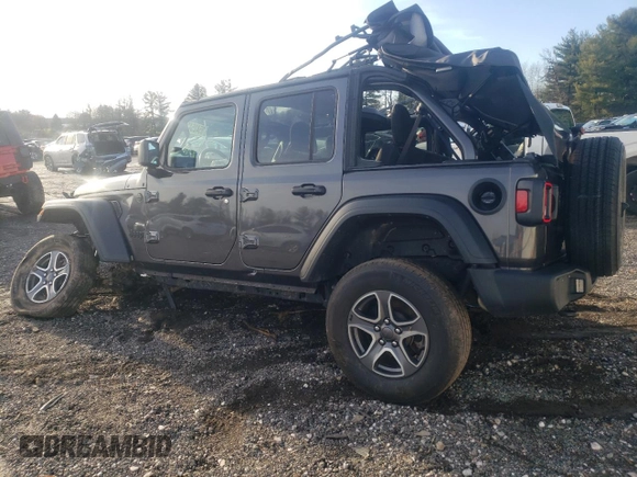 2022 Jeep Wrangler Unlimited Sport S with VIN 1C4HJXDG1NW241246, listed as a Copart auction lot 85425424 with 30,269 mi miles and Salvage Title. Bid and sale history available at carsss.com. Image 2.
