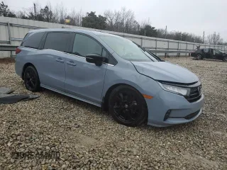 2023 Honda Odyssey Sport with VIN 5FNRL6H77PB011365, listed as a Copart auction lot 44546225 with 48,458 mi miles and Salvage Title. Bid and sale history available at carsss.com. Image 4.