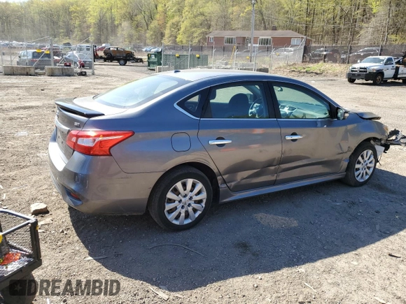 2017 Nissan Sentra S with VIN 3N1AB7AP7HY287960, listed as a Copart auction lot 53664385 with 89,246 mi miles and Salvage Title. Bid and sale history available at DreamBid. Image 3.