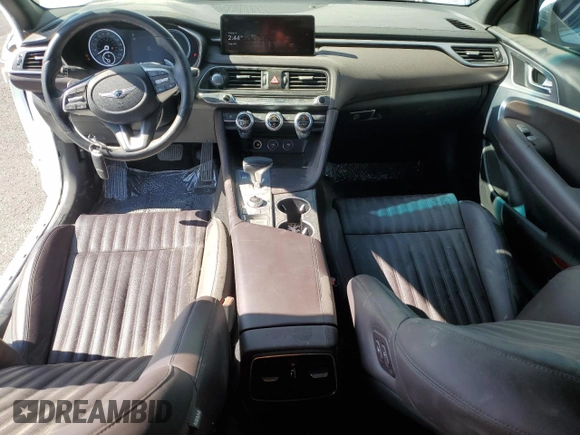 2022 Genesis G70 3.3T с VIN KMTG54TE7NU088173, выставлен на аукционе Copart как лот 52616255 с пробегом 24 372 миль миль и Списание • Salvage title. История ставок и продаж доступна на DreamBid. Изображение 8.