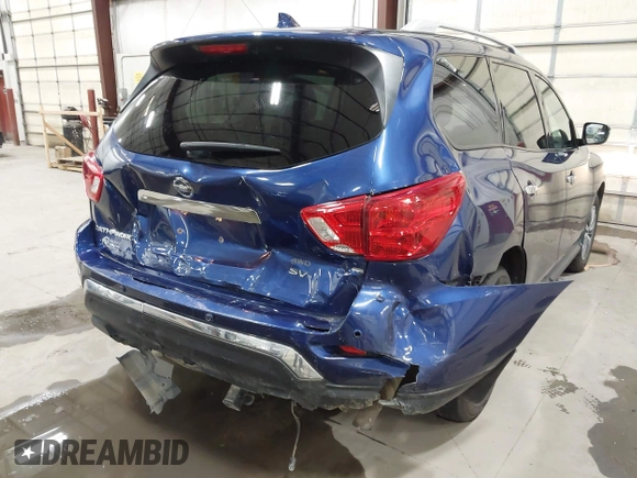2020 Nissan Pathfinder SV with VIN 5N1DR2BM7LC601374, listed as a IAAI auction lot 41934457 with 43,327 mi miles and . Bid and sale history available at DreamBid. Image 6.