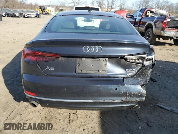 2018 Audi A5 Sportback Premium Plus with VIN WAUBNCF50JA042904, listed as a Copart auction lot 45900394 with 42,288 mi miles. Bid and sale history available at carsss.com. Image 6.