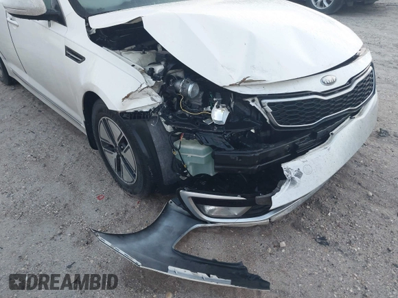 2012 Kia Optima Hybrid with VIN KNAGM4AD9C5028122, listed as a IAAI auction lot 41937927 with 125,231 mi miles. Bid and sale history available at carsss.com. Image 6.