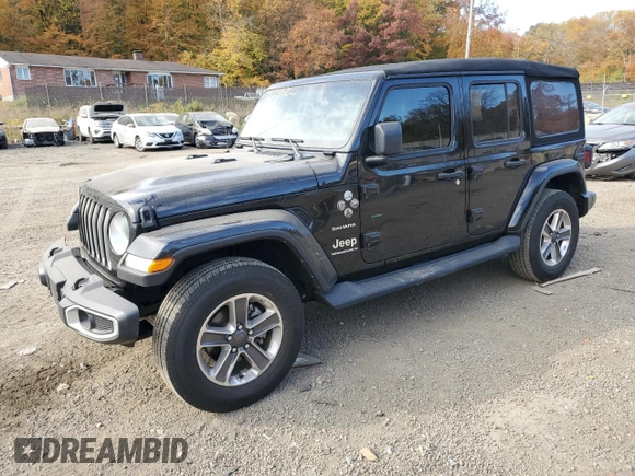 2023 Jeep Wrangler Sahara with VIN 1C4HJXEN9PW512425, listed as a Copart auction lot 78829304 with 34,085 mi miles and Salvage Title. Bid and sale history available at carsss.com. Image 1.