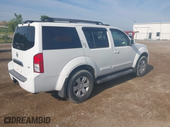 2005 Nissan Pathfinder XE with VIN 5N1AR18W05C762321, listed as a IAAI auction lot 42714252 with 149,335 mi miles and . Bid and sale history available at DreamBid. Image 4.