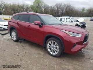 2023 Toyota Highlander L with VIN 5TDKDRAH8PS045684, listed as a Copart auction lot 51069795 with 8,138 mi miles and Salvage Title. Bid and sale history available at carsss.com. Image 4.