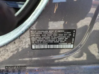 2014 Volkswagen Passat S with VIN 1VWAT7A32EC050253, listed as a Copart auction lot 55683255 with 122,329 mi miles and Salvage title. Bid and sale history available at DreamBid. Image 13.