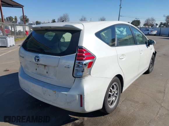 2017 Toyota Prius v Two with VIN JTDZN3EU4HJ067583, listed as a IAAI auction lot 41393495 with 316,410 mi miles. Bid and sale history available at carsss.com. Image 4.