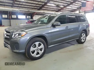 2017 Mercedes-Benz GLS 450 z VIN 4JGDF6EE1HA979889, wystawiony jako Copart lot #59109865 z przebiegiem 130 988 mil mil oraz Czysty tytuł • Clean title. Historia ofert i sprzedaży dostępna na DreamBid. Obrazek 1.