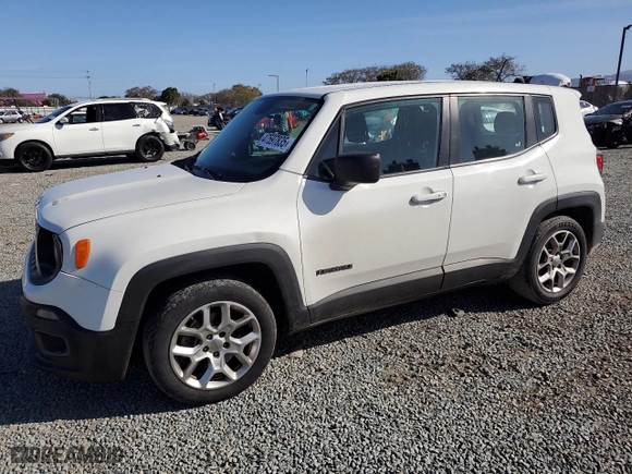 2016 Jeep Renegade Sport with VIN ZACCJAAT5GPE19264, listed as a Copart auction lot 47597835 with 189,507 mi miles and Salvage Title. Bid and sale history available at carsss.com. Image 1.