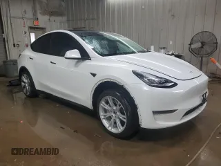2021 Tesla Model Y Long Range with VIN 5YJYGDEE4MF231016, listed as a Copart auction lot 50908475 with 35,216 mi miles and Salvage Title. Bid and sale history available at DreamBid. Image 4.