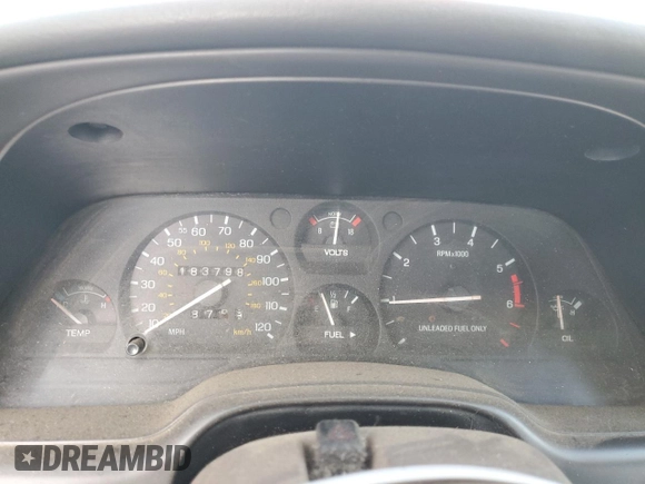 1996 Ford Thunderbird LX z VIN 1FALP62W0TH162431, wystawiony jako Copart lot #41864445 z przebiegiem 183 798 mil mil oraz Szkoda całkowita • Salvage title. Historia ofert i sprzedaży dostępna na DreamBid. Obrazek 9.