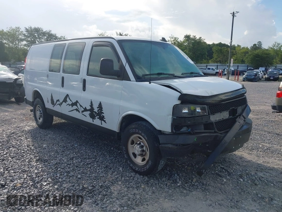 2018 Chevrolet Express Cargo with VIN 1GCWGAFP6J1337249, listed as a IAAI auction lot 42499473 with 92,075 mi miles and . Bid and sale history available at DreamBid. Image 1.