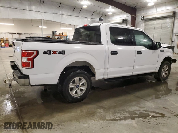 2018 Ford F-150 XL with VIN 1FTEW1E51JKD25812, listed as a Copart auction lot 58729825 with 136,031 mi miles and Salvage title. Bid and sale history available at DreamBid. Image 3.