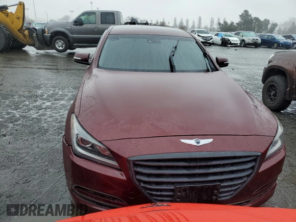 2015 Hyundai Genesis 3.8L with VIN KMHGN4JEXFU037765, listed as a Copart auction lot 39617454 with 0 mi miles. Bid and sale history available at carsss.com. Image 5.