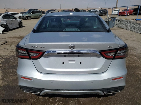 2022 Nissan Maxima SV with VIN 1N4AA6CV4NC505837, listed as a Copart auction lot 48062525 with 39,616 mi miles and Salvage Title. Bid and sale history available at carsss.com. Image 6.