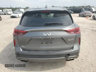 2021 Infiniti QX50 LUXE with VIN 3PCAJ5BBXMF109344, listed as a Copart auction lot 42015323 with 38,451 mi miles. Bid and sale history available at carsss.com. Image 6.