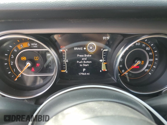 2022 Jeep Gladiator Willys with VIN 1C6JJTAMXNL135925, listed as a Copart auction lot 71642054 with 17,964 mi miles and Salvage title. Bid and sale history available at DreamBid. Image 9.
