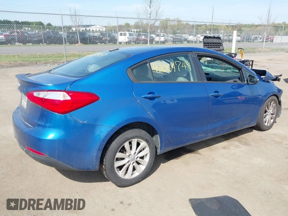2014 Kia Forte LX with VIN KNAFX4A63E5219834, listed as a IAAI auction lot 42069749 with Not Provided miles and . Bid and sale history available at carsss.com. Image 4.