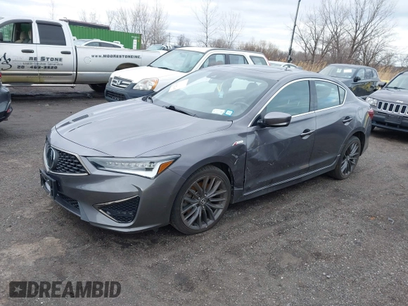 2020 Acura ILX w/Premium/A-SPEC Pkg with VIN 19UDE2F80LA012323, listed as a IAAI auction lot 41722118 with 32,325 mi miles. Bid and sale history available at carsss.com. Image 2.