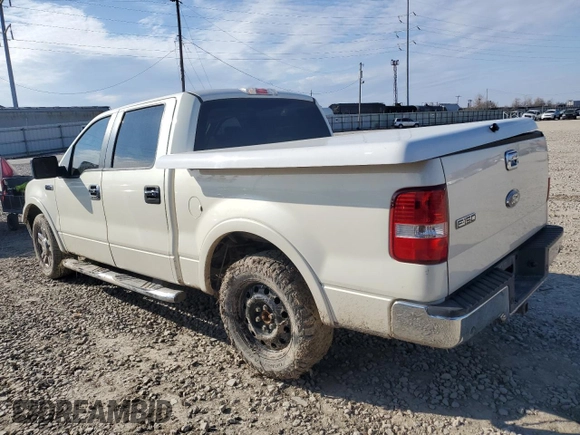 2008 Ford F-150 XLT with VIN 1FTPW12V68FC28864, listed as a Copart auction lot 50833495 with 154,615 mi miles and Salvage title. Bid and sale history available at DreamBid. Image 2.