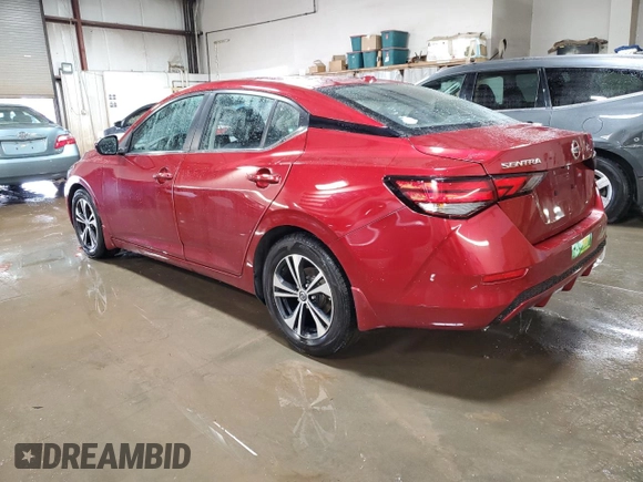 2021 Nissan Sentra SV with VIN 3N1AB8CV2MY279955, listed as a Copart auction lot 49726485 with 71,356 mi miles and Salvage Title. Bid and sale history available at carsss.com. Image 2.