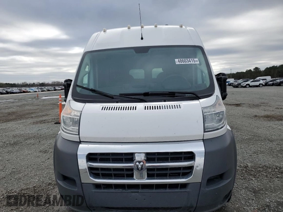2018 Ram ProMaster Cargo with VIN 3C6URVJG1JE102195, listed as a Copart auction lot 48603415 with 303,860 mi miles and Clean Title. Bid and sale history available at carsss.com. Image 5.