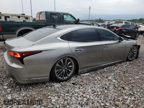 2021 Lexus LS 500 with VIN JTHG5LFF1M5014039, listed as a Copart auction lot 59346835 with 41,581 mi miles and Salvage title. Bid and sale history available at DreamBid. Image 3.