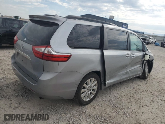 2015 Toyota Sienna Limited с VIN 5TDDK3DC6FS116164, выставлен на аукционе Copart как лот 63149625 с пробегом 92 786 миль миль и Списание • Salvage title. История ставок и продаж доступна на DreamBid. Изображение 3.