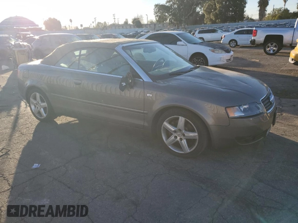 2004 Audi A4 3.0L with VIN WAUAT48H24K001168, listed as a Copart auction lot 88371355 with 116,889 mi miles and Salvage Title. Bid and sale history available at carsss.com. Image 4.