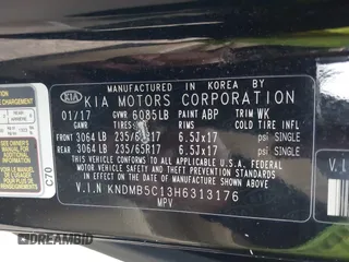 2017 Kia Sedona LX with VIN KNDMB5C13H6313176, listed as a IAAI auction lot 41905086 with 229,950 mi miles and . Bid and sale history available at DreamBid. Image 9.