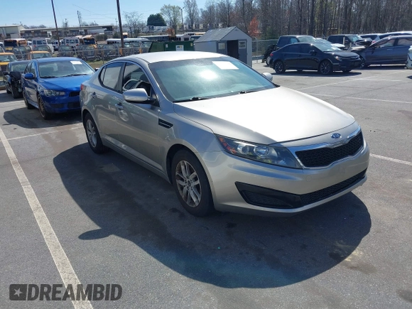 2011 Kia Optima LX with VIN KNAGM4A70B5081042, listed as a IAAI auction lot 41835721 with 203,609 mi miles and . Bid and sale history available at carsss.com. Image 1.