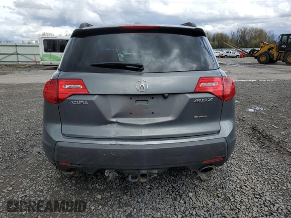 2009 Acura MDX Tech Pkg with VIN 2HNYD28629H505889, listed as a Copart auction lot 50483905 with 159,494 mi miles and Salvage Title. Bid and sale history available at carsss.com. Image 6.