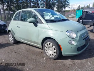 2012 FIAT 500 Pop with VIN 3C3CFFAR1CT280485, listed as a IAAI auction lot 41819314 with 111,681 mi miles. Bid and sale history available at carsss.com. Image 1.
