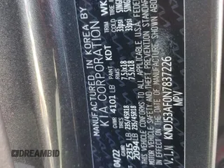 2022 Kia Soul Turbo with VIN KNDJ53AF0N7837226, listed as a Copart auction lot 89053435 with 61,408 mi miles and Salvage Title. Bid and sale history available at carsss.com. Image 13.