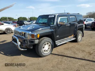 2007 Hummer H3 SUV with VIN 5GTDN13E678195221, listed as a Copart auction lot 53289125 with 91,209 mi miles and Clean Title. Bid and sale history available at carsss.com. Image 1.