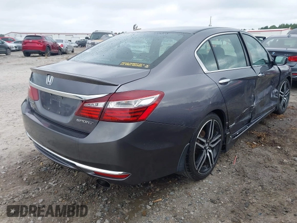 2016 Honda Accord Sport with VIN 1HGCR2F54GA024146, listed as a IAAI auction lot 42600273 with 192,775 mi miles and . Bid and sale history available at DreamBid. Image 4.