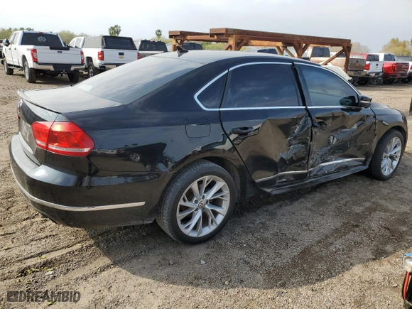 2013 Volkswagen Passat SEL Premium with VIN 1VWCM7A3XDC036735, listed as a Copart auction lot 43351155 with 155,944 mi miles and Salvage Title. Bid and sale history available at carsss.com. Image 3.