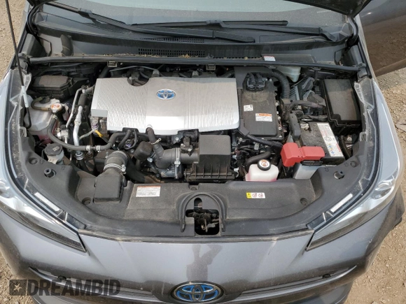 2021 Toyota Prius L Eco with VIN JTDKAMFU1M3148685, listed as a Copart auction lot 59094755 with 54,465 mi miles and Salvage title. Bid and sale history available at DreamBid. Image 11.