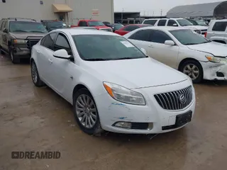 2011 Buick Regal CXL RL3 with VIN W04GR5EC8B1006818, listed as a IAAI auction lot 41868115 with 135,579 mi miles. Bid and sale history available at carsss.com. Image 1.