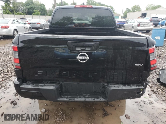 2024 Nissan Frontier SV with VIN 1N6ED1EJ0RN667374, listed as a Copart auction lot 58184865 with 9,546 mi miles and Clean title. Bid and sale history available at DreamBid. Image 6.