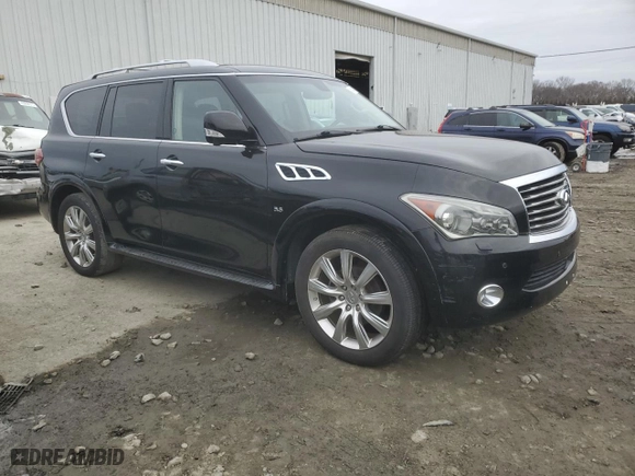 2014 Infiniti QX80 with VIN JN8AZ2NE3E9066916, listed as a Copart auction lot 45541045 with 134,160 mi miles and Clean Title. Bid and sale history available at carsss.com. Image 4.