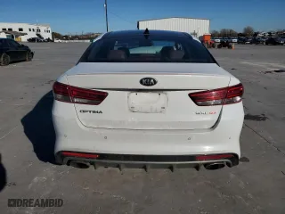2017 Kia Optima SX with VIN 5XXGW4L26HG125886, listed as a Copart auction lot 85826894 with 127,694 mi miles and Salvage Title. Bid and sale history available at carsss.com. Image 6.
