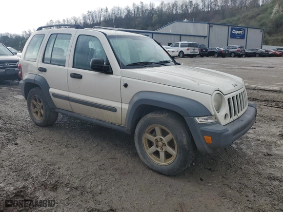 2005 Jeep Liberty Sport with VIN 1J4GL48K55W578502, listed as a Copart auction lot 51073385 with 0 mi miles and Salvage Title. Bid and sale history available at carsss.com. Image 4.